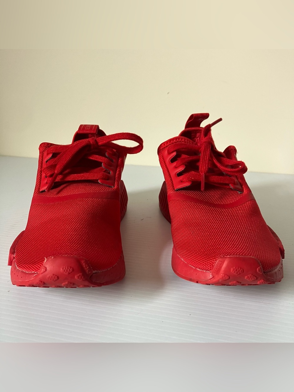 Adidas NMD_R1 'Triple Red' / 'Scarlet' Low Top Athletic Sneakers size 4 - Picture 4 of 8